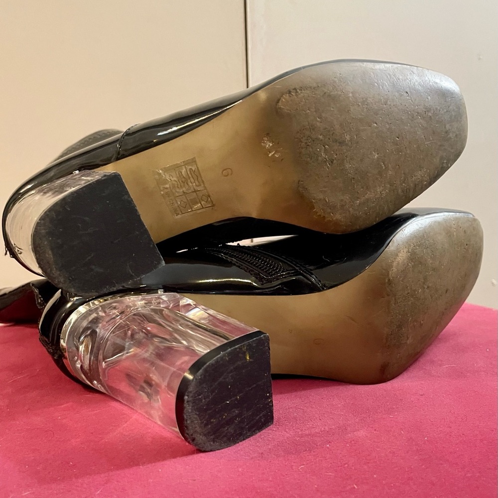 Public Desire Vegan Chelsea Crystal Heeled boots